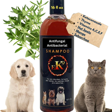 E3 Antifungal and Antibacterial Hot Spot Shampoo for Dogs and Cats - 16oz