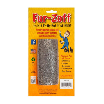 Fur-Zoff Pet Hair Removal Tool for Carpet, Car, Rugs, Bedding, Clothing, Cat and Dog hair removal, Automotive Interior Detailing,gray